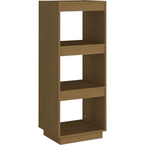 vidaXL Libreria/Divisorio Ambra in Legno Massello di Pino (1/5)