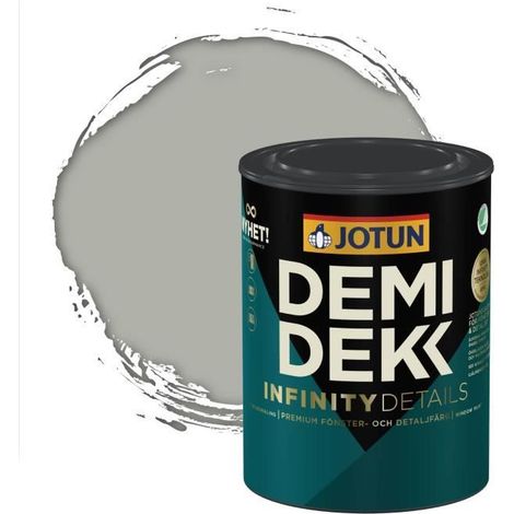 Peinture Bois - DEMIDEKK INFINITY DETAILS - Lasure Opaque Satinée - Gris Agate - 0,75L (1/2)
