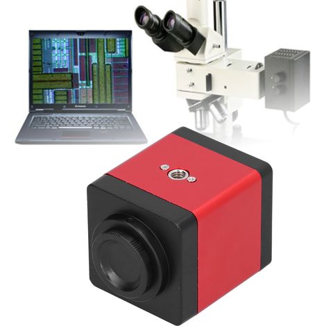Industrielle 1080p-HDMI-VGA-Videomikroskopkamera mit C-Mount zur Beobachtung, zum Löten und zur Reparatur von Leiterplatten in Mobiltelefonen und Tablets. Stromversorgung: 100–240 V Wechselstrom (euro (1/5)