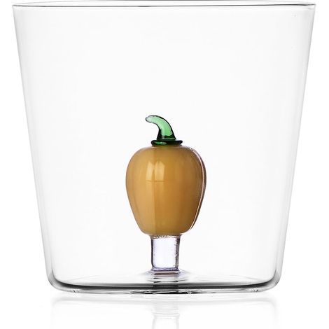Tumbler Peperone, Collection Vegetables, 35 cl, verre borosilicate, fait à la main (1/3)