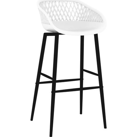 Chaises de bar lot de 2 Tabouret de barblanc