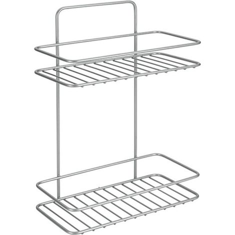 Étagère 2 Niveaux Série REFLEX de Metaltex. Finition Polytherm® Couleur Argent (1/5)