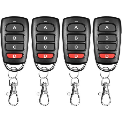 Mando a distancia universal 433 MHz – Clonador de 4 canales – Alcance de señal hasta 10m – Compatible con puertas de garaje y cancelas (1/4)