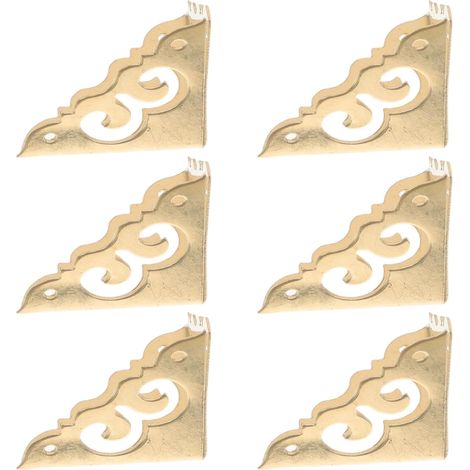 Eckenschützer aus Messing 3 cm 6 Stück für Holzkisten und