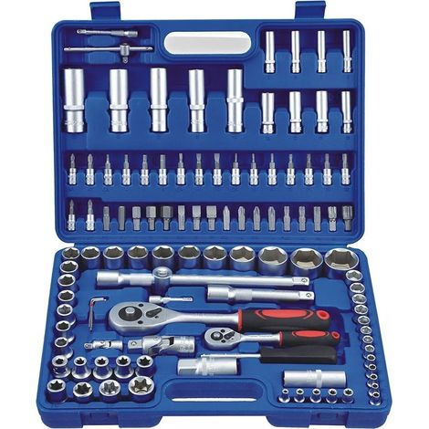 CHIAVI A BUSSOLA CHIAVI COMBINATE A CRICCHETTO VALIGETTA 108 PZ CON INSERTI