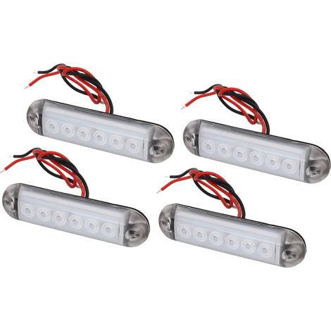 4 Feux de Position Intérieurs LED 12V, PC Matériau Stable, pour Camping-car, Bateau, Yacht (1/5)