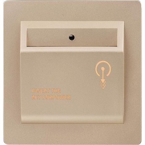 Interrupteur de Prise de Force 40A Haute Puissance pour Hôtel, Aspect élégant, pour les Maisons Modernes (Or) (1/5)