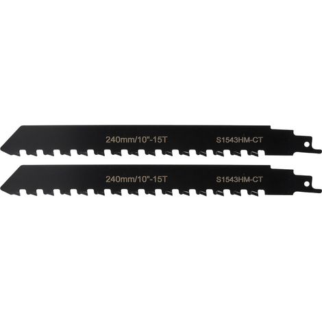 Jeu de 2 lames de scie alternative électrique de 25,4 cm (10 po), noir (1/5)
