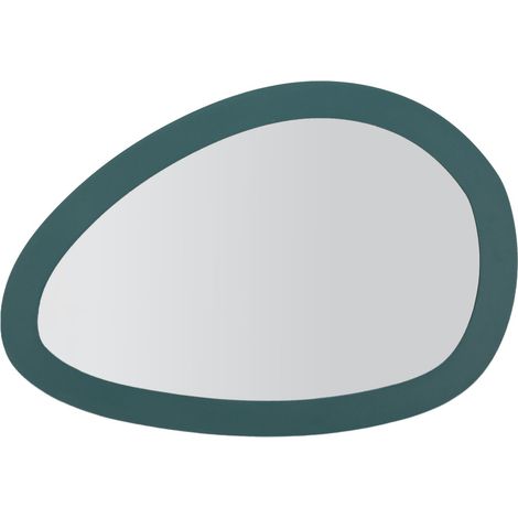 Specchio da Muro Saturno Ottanio 71x1,5x48 cm in Ferro e MDF e Specchio Verde acqua (1/5)