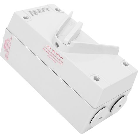 Interrupteur Étanche 2P 20A Antifeu pour Circuit Monophasé AC440V (1/5)