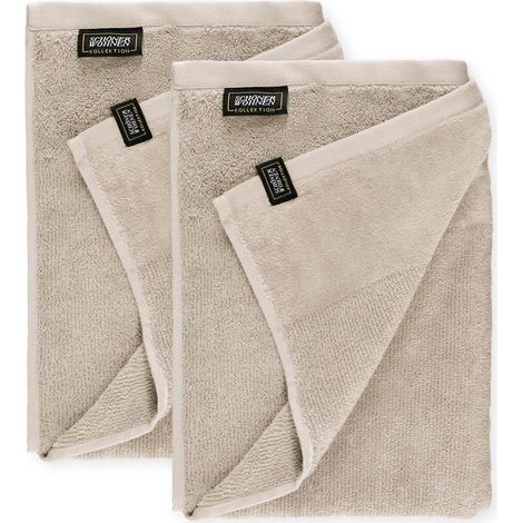 SCHÖNER WOHNEN serviette de bain SENSE - Lot de 2 70x140 cm, beige
