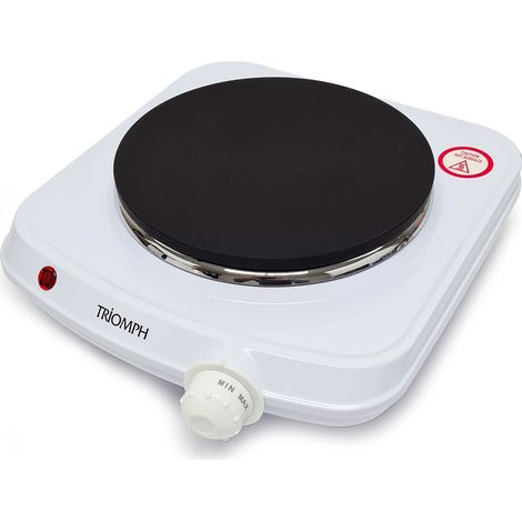 Plaque de Cuisson électrique posable 1500W TRIOMPH - 1 foyer - Blanche ETF2146