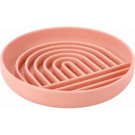 Distributeur de croquettes pour chien à alimentation lente, 17,5 cm, tapis en silicone étanche, ventouse (1/5)