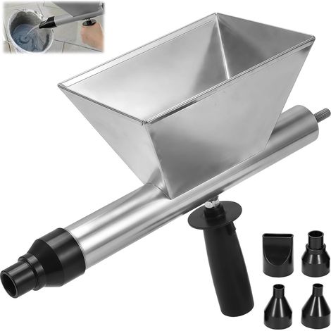 Pistolet à mortier électrique avec 4 buses amovibles, presse à mortier pour mortier, pompe à mortier portable pour murs en pierre, sols, joints de mortier (1/5)