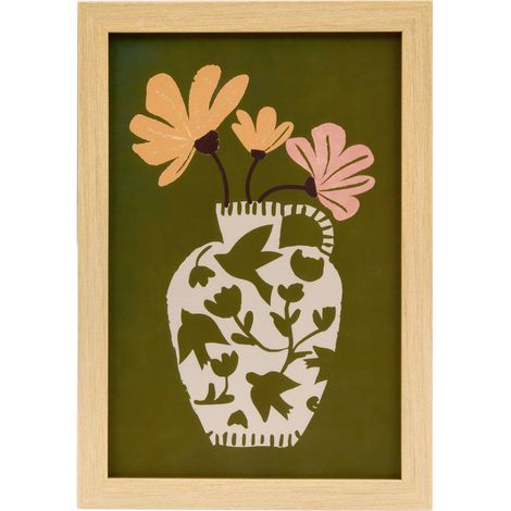 Poster incorniciato di manny, 21x30 cm, verde kaki - Atmosphera créateur d'intérieur (1/2)