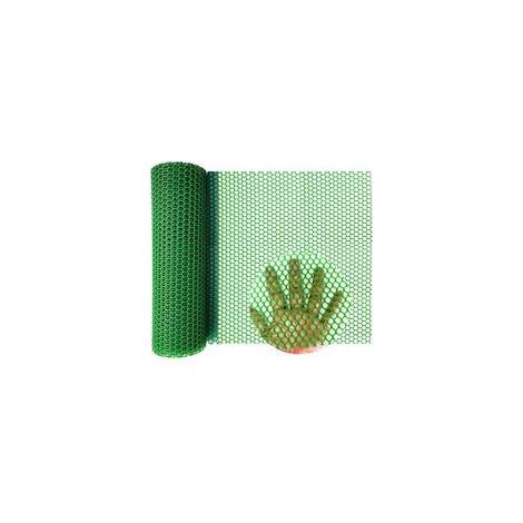 Rouleau Grillage Hexagonal Plastique pour Volailles, Lapins, Jardin, 40cm x 3m, Résistant et Pratique (Vert)