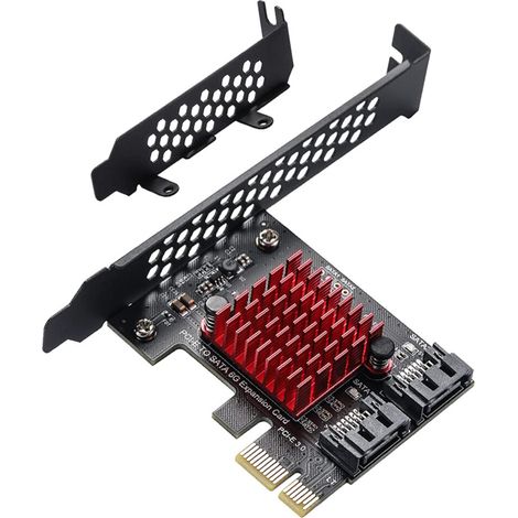 Geeignet für PCIe zu 2.0 6 Gbps PCI-E PCI Express X1 SSD-Adaptercontrollerkarten, unterstützt X4-, X6-, X8- und X16-Erweiterungskarten. (1/4)