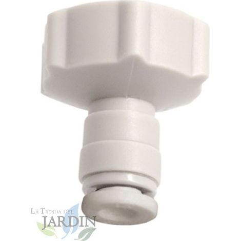 Adaptador grifo 3/4" hembra a tubo 3/8", accesorio para sistemas de nebulización