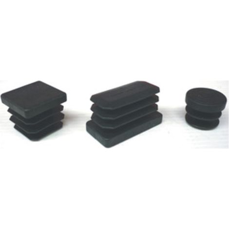 PUNTALE ALETTATO RETTANGOL 40X60 MM PLAST NERO Q.TA 50