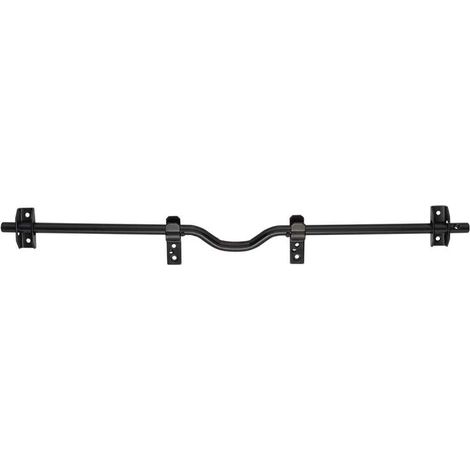 Thirard – Barre anti-effraction pour volet – Décor zingué noir – Diamètre 18 mm – Entraxe 170 mm – Longueur 800 mm – Acier pour verrouillage sécurisé