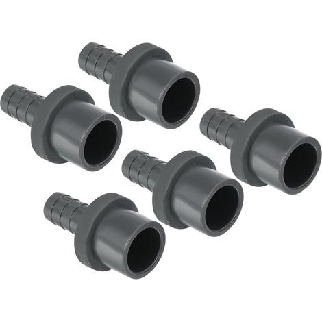 5 Raccord réducteur, UPVC, Droit, 20mm x 11mm, Gris, pour tuyau eau, bâtiment, cuisine (1/4)