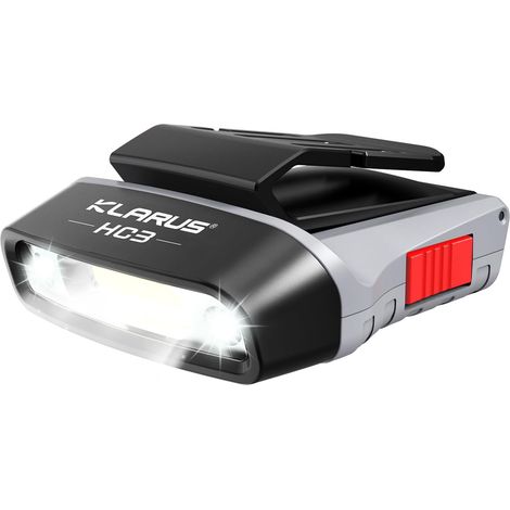 HC3 Clip Rechargeable LED phare rotatif casquette à bille visière lumière mains libres avec lumière rouge pour la pêche en cours d'exécution Camping lecture travail (1/5)