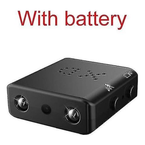 Mini Caméra Cachée Full HD 1080P, Vidéo Sécurité Domicile, Vision Nocturne, Détection de Mouvement, Enregistrement Audio, Carte SD 16GB Incluse, Batterie Intégrée (1/4)