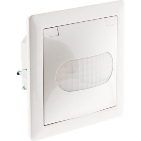 – Détecteur de mouvement automatique blanc – Fixation par vis et griffes – Installation facile – Pour éclairage intérieur (1/5)