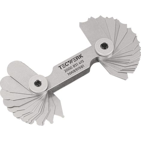 Radienschablone 1,0-7mm Bl.17 St.TECWERK