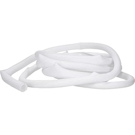 DELOCK TUYAU TRESSÉ À FERMETURE AUTOMATIQUE BLANC 5 M X 19 MM