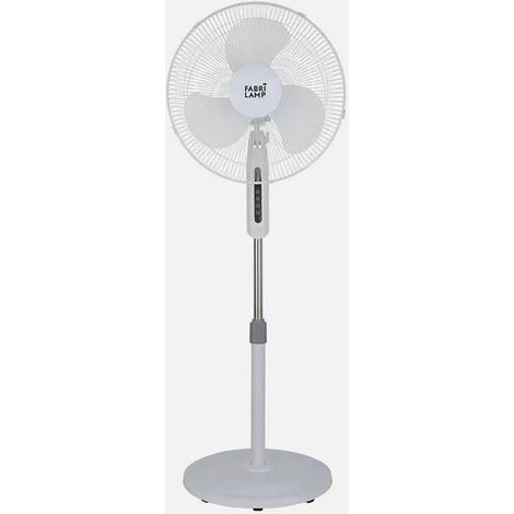 FABRILAMP Ventilator De Pie Etesio Blanco 3 Velocides 40w Oszillierend 3 Klingen Weiß Regx43x40 Cm