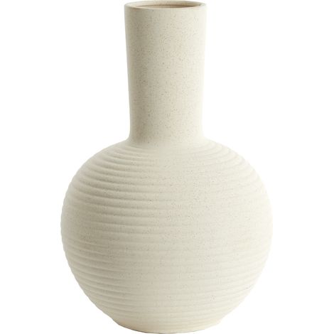 Light & Living ULLOA Vase in Matt Keramik Creme – Ø34x52 cm
