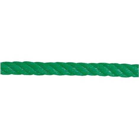 Corda in polipropilene intrecciata verde ø10mm bobina da 50m - Chapuis