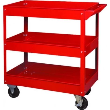 DRAKKAR EQUIPEMENT - Servante d'atelier 3 plateaux - 09143 - Ce produit de marque DRAKKAR-EQUIPEMENT est neuf. (1/2)