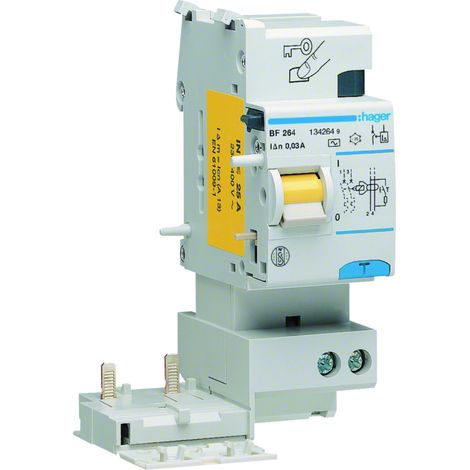 HAGER BF264 Bloc différentiel 2P 63A 300mA type AC (1/3)