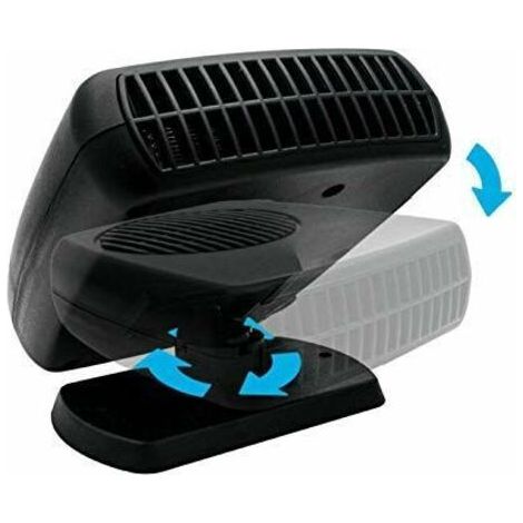 BUNTHAUS Radiateur de Voiture 12V 150W Portatif et Dégivreur, Ventilateur de Chauffage pour Dégivrer le Pare-Brise de la Voiture, Faible Bruit