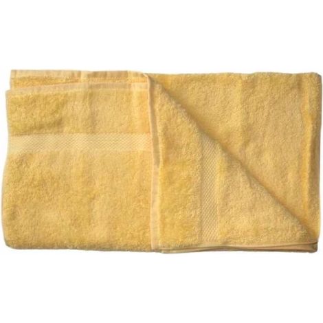 Serviette de toilette coton bio coloris Jaune soleil