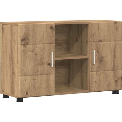 Sideboard with Shelf FLORIN Artisan Oak 88.5 x 30.5 x 55.5 cm vidaXL
