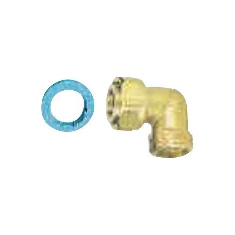 Raccord gaz laiton coudé 90° mâle femelle 15x21 – Joint 386 pour étanchéité optimale – Installation facile en espaces restreints (1/2)