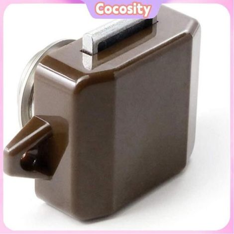 Verrouillage Bouton-Poussoir - Pour Meubles Placards Armoires - Fonction Double Verrouillage et Poignée - Finition Nickel Mat - 1 Pièce (1/3)