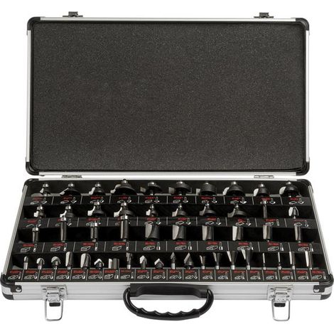 Trend 1/4in TCT Router Bit Starter Set, 50 Piece TRESET50PC14 (1/5)