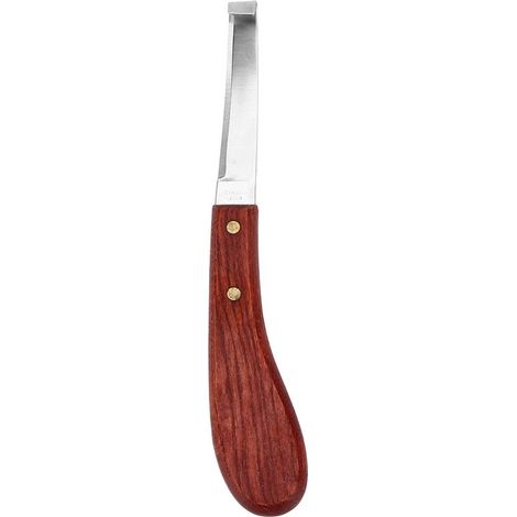 Couteau sabot – main droite – maréchal-ferrant – manche bois – marron (1/5)