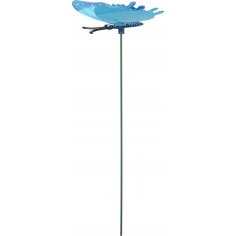 Piquet de jardin décoratif avec un papillon, 45 cm. Décoration colorée pour le jardin et les pots de fleurs. (1/2)