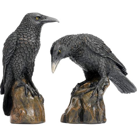 Design Toscano CL6170 Statue di Corvi Notte Mistica, 5x11.5x15 cm (1/5)