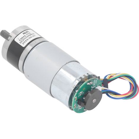 Moteur à engrenages planétaires DC 24V 1540RPM avec encodeur CM42-775, couple élevé, contrôle de vitesse, rotation bidirectionnelle, bande encodeur, moteur 775 robuste pour usage industriel. (1/5)