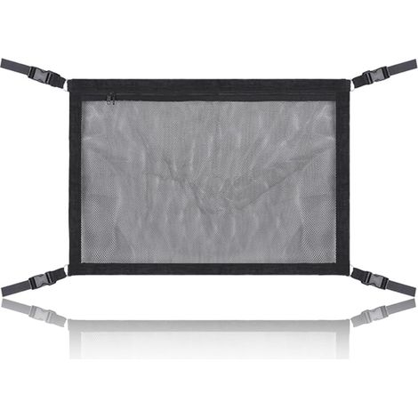 CCYKXA  pc Car Roof Storage Net, Car Roof Organizer for Four Armrests in SUVs, Vans, and Trunks. Interior Accessories for Car Camping and Long Trips (70 x 50cm) (1/5)