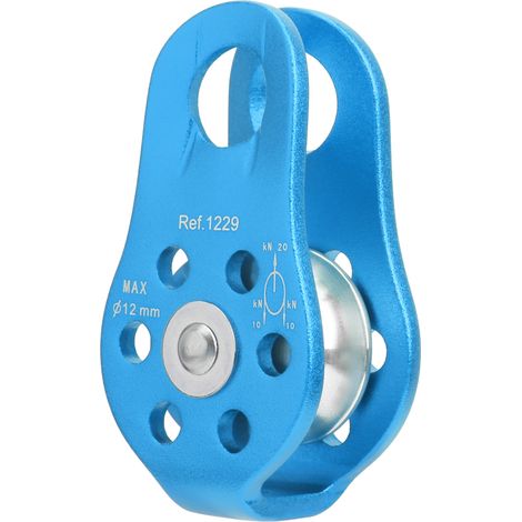 Poulie de levage fixe en aluminium 20KN pour travaux aériens et escalade, petite et robuste. (1/5)