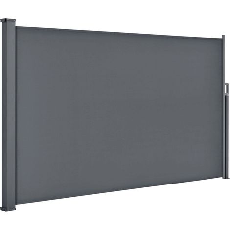 Tenda laterale Dubai Grigio scuro 300 x 200 cm Schermo privacy estensibile per giardino e patio (1/3)