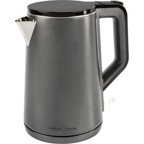 Bouilloire 1,5L 2200W Acier inoxydable Gris Proficook PC-WK1290-Gris