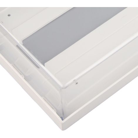 Tiroir adhésif dissimulé sous le bureau pour ranger fournitures de bureau, téléphones portables, articles de papeterie, bureau de dortoir et objets divers. Grande boîte de rangement blanche sous le bu (1/5)
